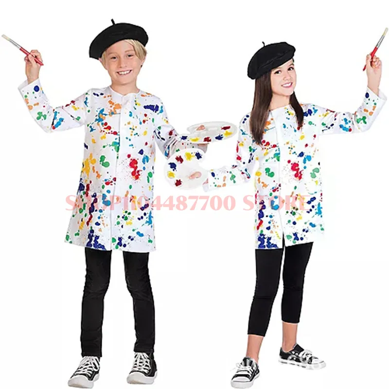 Children's Painter Cosplay Professional Performance Clothing Kindergarten Stage Performance Clothing Performance Clothing
Children's Painter Cosplay Professional Performance Clothing Kindergarten Stage Performance Clothing Performance Clothing