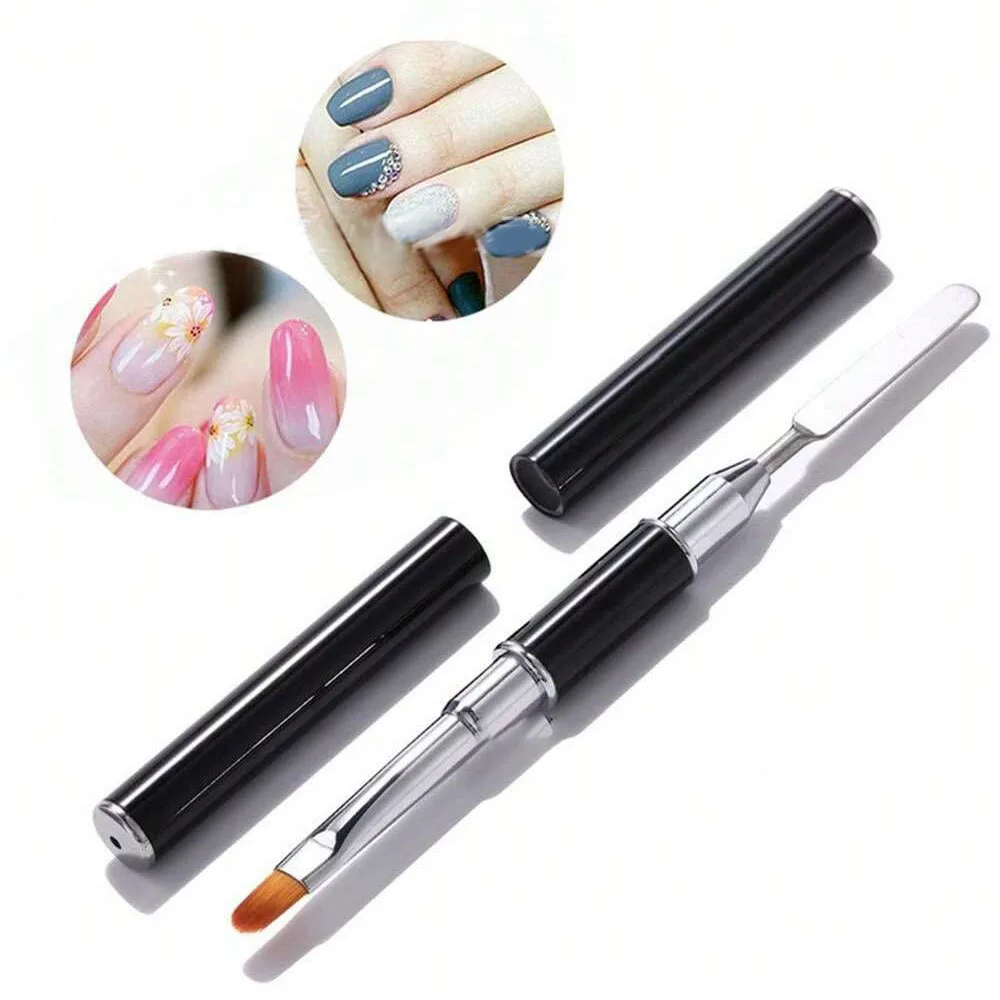 Dual End 2 IN 1 Design Nail Brush Black and Pink UV Gel Nail Extension Builder Flower Painting Pen Manicure Tools
Dual End 2 IN 1 Design Nail Brush Black and Pink UV Gel Nail Extension Builder Flower Painting Pen Manicure Tools