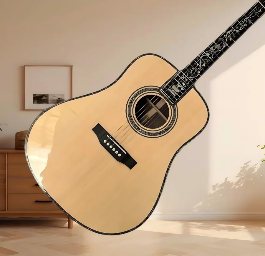 Acoustic Guitar D-45 Series Solid Top Natural Wood Rosewood Neck Picea Asperata Body Excellent Resonance Free Shipping
Acoustic Guitar D-45 Series Solid Top Natural Wood Rosewood Neck Picea Asperata Body Excellent Resonance Free Shipping