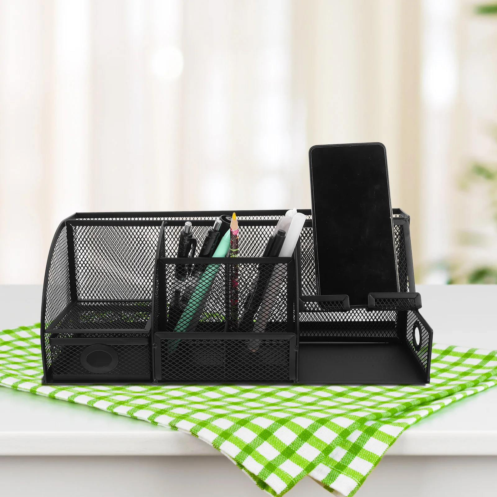 Iron Pen Holder Desktop Storage Organizer Office Case Dining Table Tidy Organiser Stationery
Iron Pen Holder Desktop Storage Organizer Office Case Dining Table Tidy Organiser Stationery