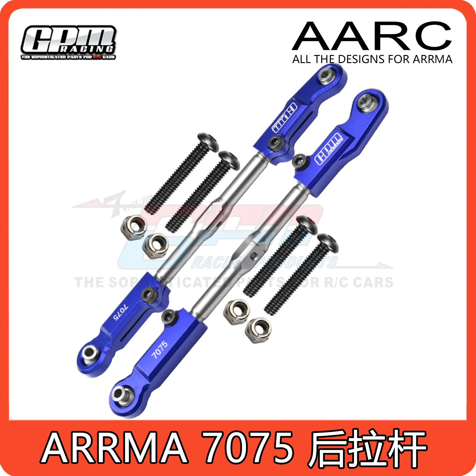 RC Car 7075 Aluminum Rear Linkage For ARRMA 6S Kraton/Outcast/Senton/Talion Rear Tie Rod Upgrade Replacement Mod Parts
RC Car 7075 Aluminum Rear Linkage For ARRMA 6S Kraton/Outcast/Senton/Talion Rear Tie Rod Upgrade Replacement Mod Parts