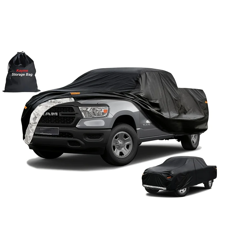 7 Layers Truck Cover Waterproof All Weather, Heavy Duty Outdoor Pickup Cover Sun Uv Rain Protection,, Applicable to Most Pickups
7 Layers Truck Cover Waterproof All Weather, Heavy Duty Outdoor Pickup Cover Sun Uv Rain Protection,, Applicable to Most Pickups