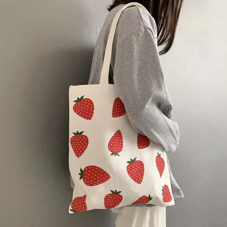 Strawberry Print Canvas Bag 2023 New Style Large Capacity Single Shoulder Bag Korean Version Ins Style for College Stud...
Strawberry Print Canvas Bag 2023 New Style Large Capacity Single Shoulder Bag Korean Version Ins Style for College Stud...