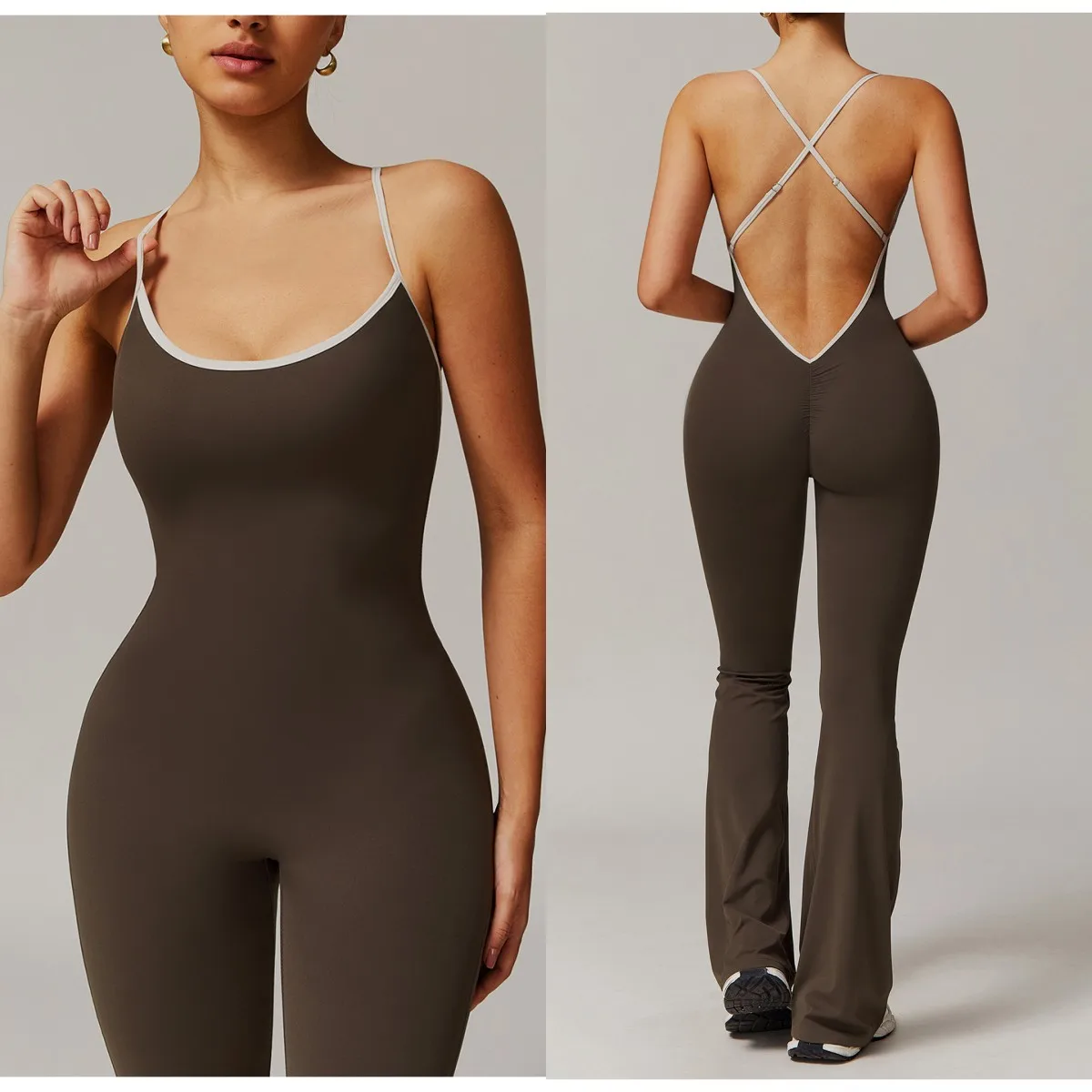 Seamless Yoga Jumpsuits Sports Fitness Pleated Peach Hip Backless Cross Back Yoga Onesie Workout Clothing Gym Tracksuit for Wome
Seamless Yoga Jumpsuits Sports Fitness Pleated Peach Hip Backless Cross Back Yoga Onesie Workout Clothing Gym Tracksuit for Wome