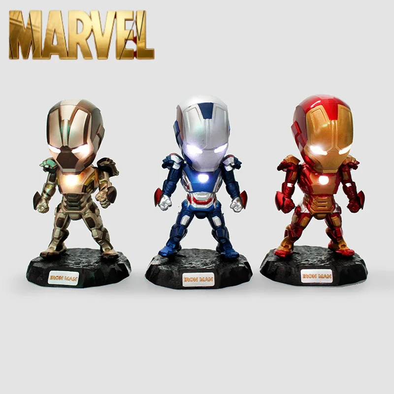 Marvel Iron Man Q Version LED Light Up Action Figure Avengers Collectible Mark Model Figurine Superhero Boxed Toy For Anime Fans
Marvel Iron Man Q Version LED Light Up Action Figure Avengers Collectible Mark Model Figurine Superhero Boxed Toy For Anime Fans