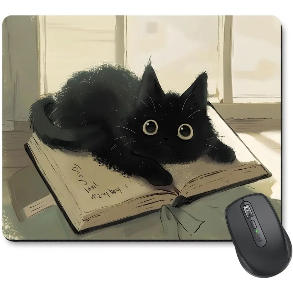 Cute Black cat pattern game mousepad Non-slip rubber base perfect Kawaii anime small size carpet mat سجادة مانجا لون ابيض و اسود
Cute Black cat pattern game mousepad Non-slip rubber base perfect Kawaii anime small size carpet mat سجادة مانجا لون ابيض و اسود