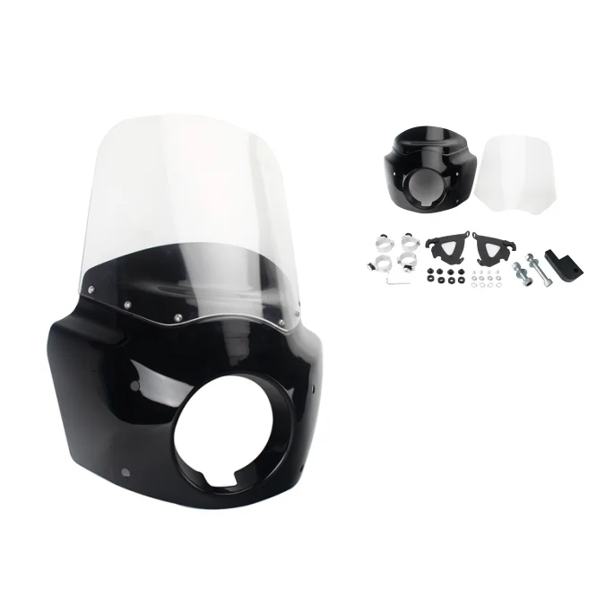 Front Headlight Fairing Cover with 15'' Clear Windshield Fit For Harley Dyna 2006-2017
Front Headlight Fairing Cover with 15'' Clear Windshield Fit For Harley Dyna 2006-2017
