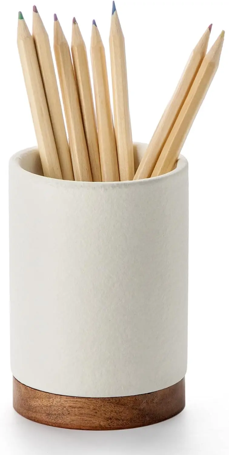Ceramic Pen Holder for Desk, Pencil Organizer & Makeup Brush Holder, Office Decor Accessories (White)
Ceramic Pen Holder for Desk, Pencil Organizer & Makeup Brush Holder, Office Decor Accessories (White)