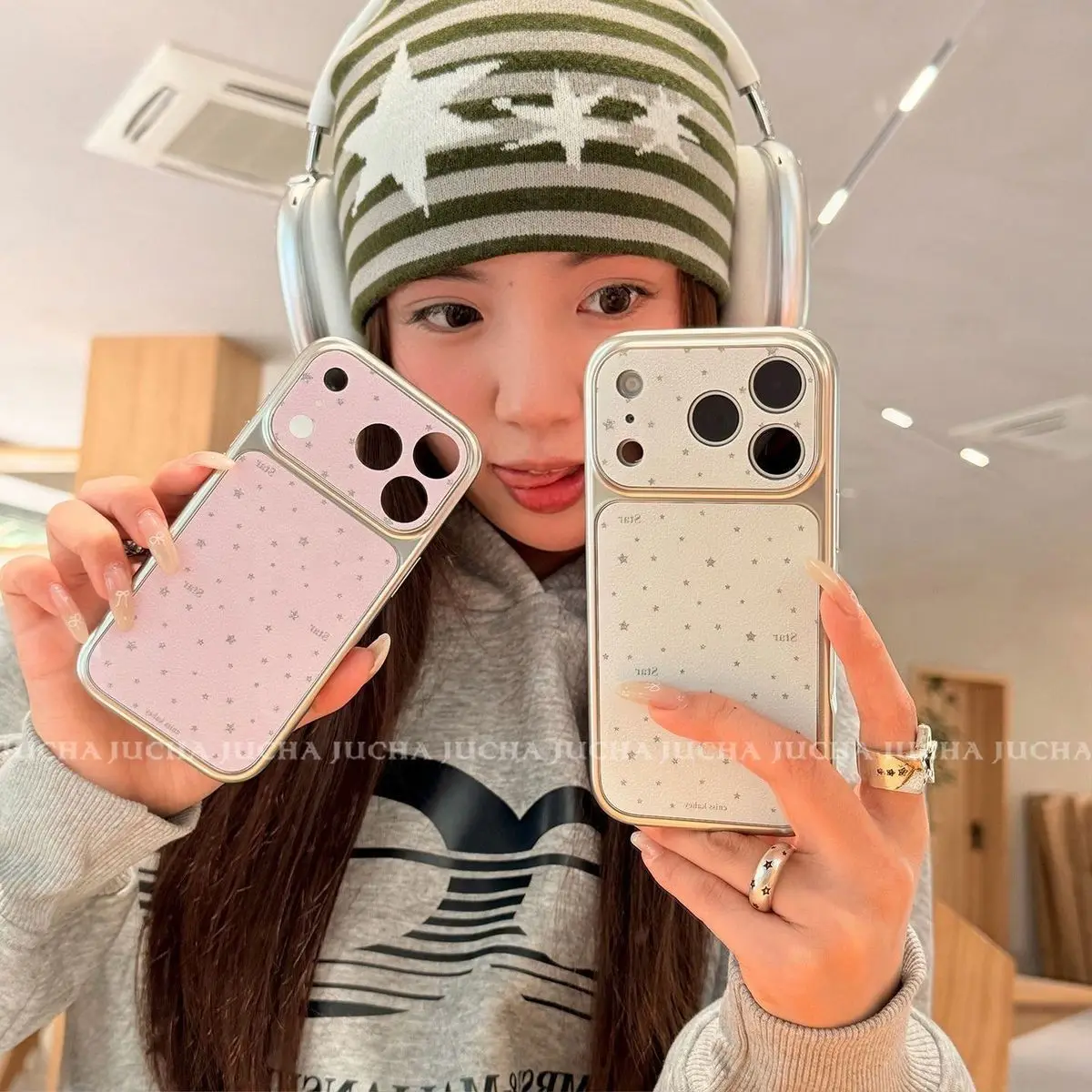 Luxury Cute Simple Little Star Lmitation Metal Leather Phone Case For iPhone 17 16 15 14 13 12 11 Pro Max Y2K Dermatoglyph Cover
Luxury Cute Simple Little Star Lmitation Metal Leather Phone Case For iPhone 17 16 15 14 13 12 11 Pro Max Y2K Dermatoglyph Cover
