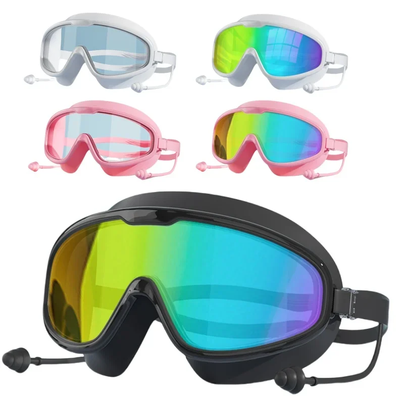 New Adult swimming goggles anti fog high-definition swimming goggles silicone earplugs adjustable large frame swimming goggles
New Adult swimming goggles anti fog high-definition swimming goggles silicone earplugs adjustable large frame swimming goggles
