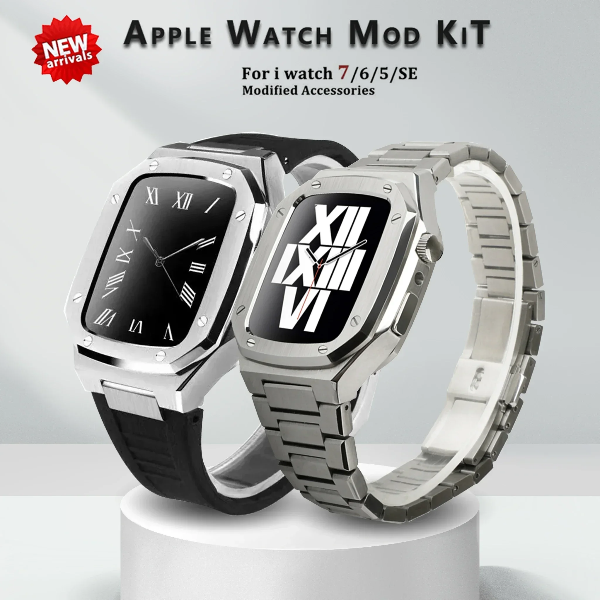 40mm 41mm Stainless Steel Modification kit for Apple Watch Band 8 7 44mm 45mm for IWatch Series 7 6 SE 5 41mm Metal Bezel Case
40mm 41mm Stainless Steel Modification kit for Apple Watch Band 8 7 44mm 45mm for IWatch Series 7 6 SE 5 41mm Metal Bezel Case