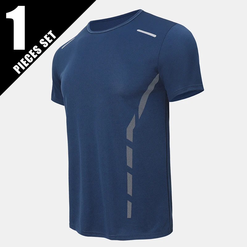 1-Piece Men's Summer Multi-color Quick Drying Sports Short Sleeved Loose And Breathable Fitness Running Reflective Strip Trendy
1-Piece Men's Summer Multi-color Quick Drying Sports Short Sleeved Loose And Breathable Fitness Running Reflective Strip Trendy