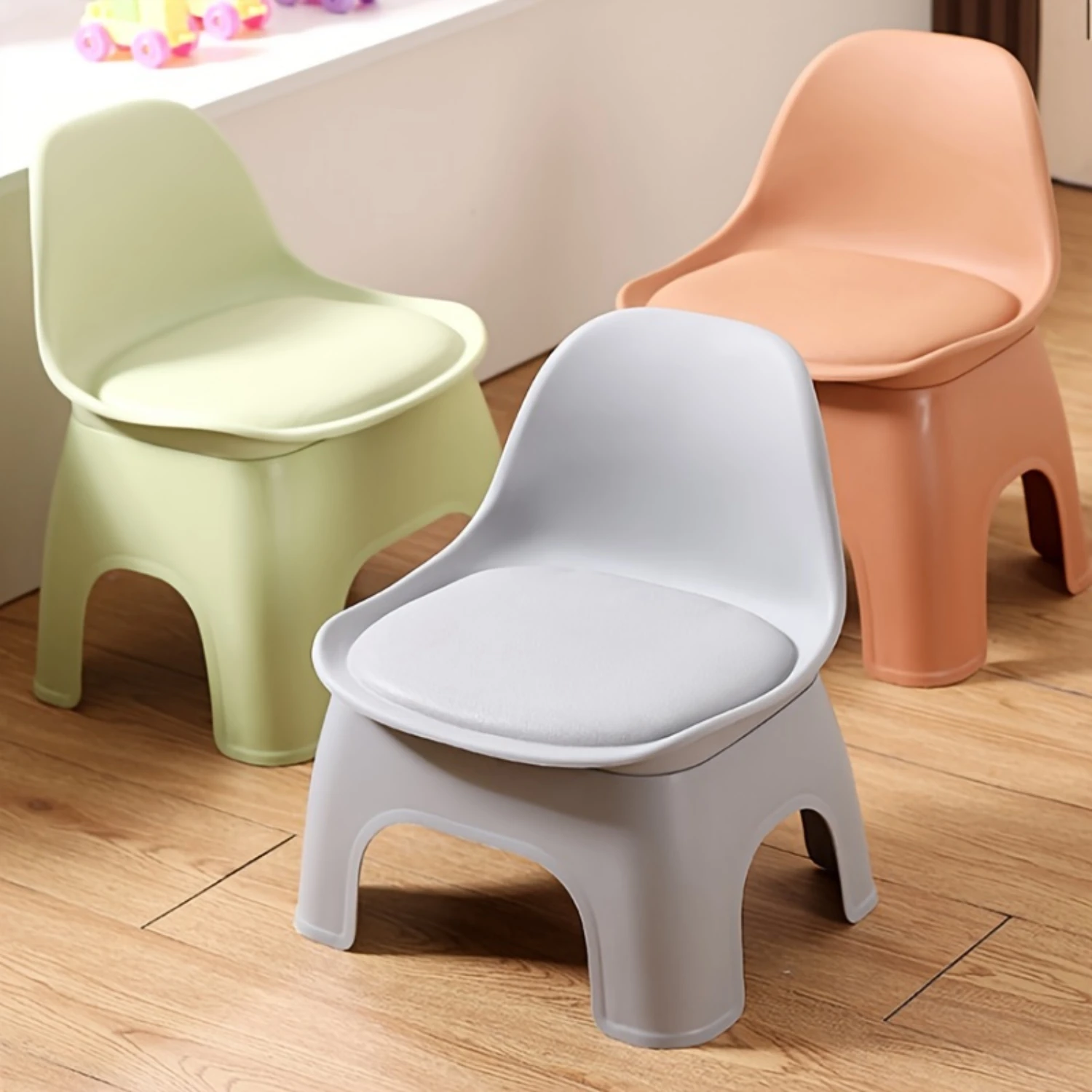 Round Plastic Folding Stools - Thickened Household Portable Chairs with Backrest for Living Room, Compact and Durable, Power-Fre
Round Plastic Folding Stools - Thickened Household Portable Chairs with Backrest for Living Room, Compact and Durable, Power-Fre