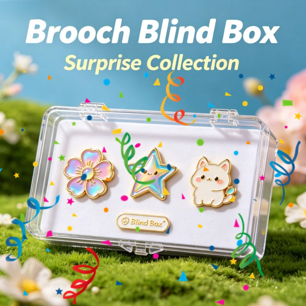 Vintage Metal Brooch Blind Box Random Multi-Style Alloy Badge Pins Backpack Clothes Ornaments Lucky Mystery Accessory Pack
Vintage Metal Brooch Blind Box Random Multi-Style Alloy Badge Pins Backpack Clothes Ornaments Lucky Mystery Accessory Pack