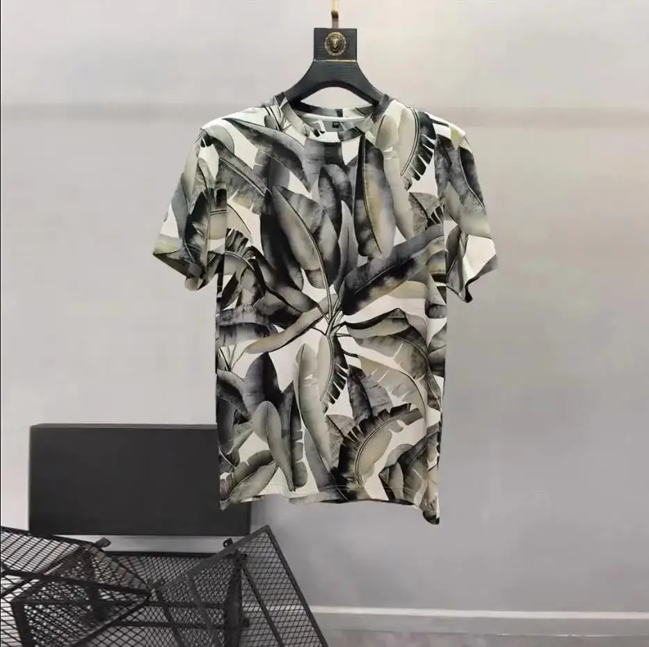 European and American men's 2023 summer new Round neck and short sleeves fashion Camouflage plant print T-shirt
European and American men's 2023 summer new Round neck and short sleeves fashion Camouflage plant print T-shirt
