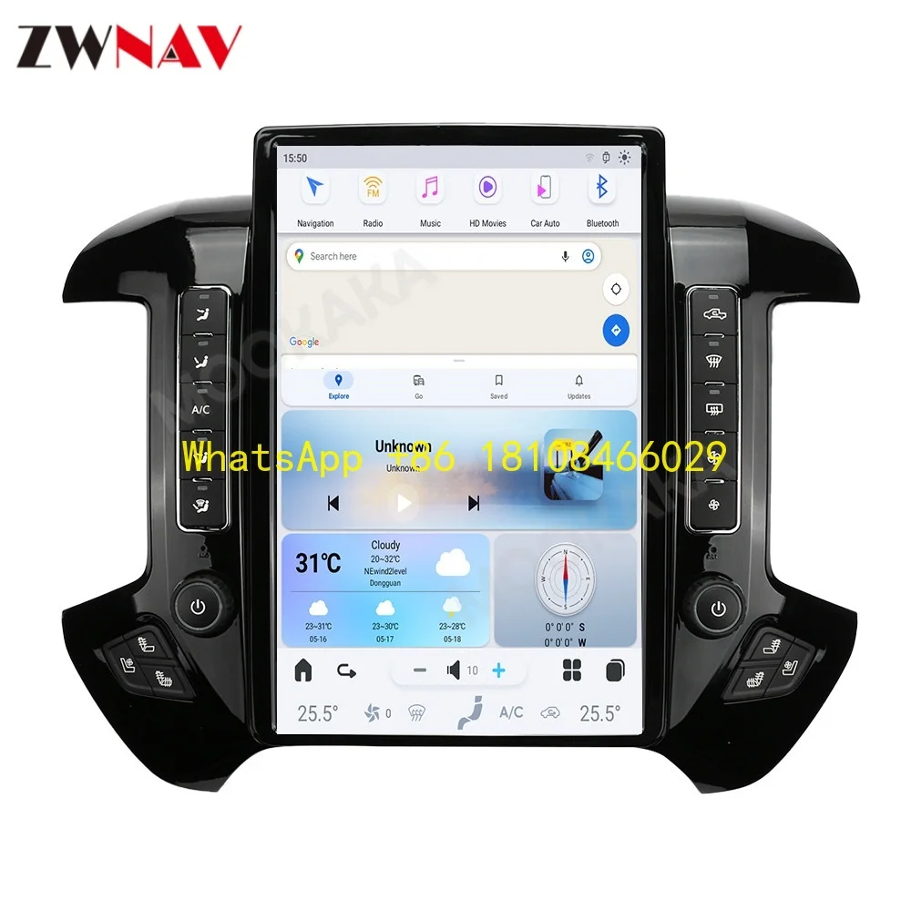 Автомобильный радиоприемник Android13 для Chevrolet Silverado GMC Sierra 2013-2019 для Tesla, экран, мультимедийный плеер, GPS, беспроводной Carplay
Автомобильный радиоприемник Android13 для Chevrolet Silverado GMC Sierra 2013-2019 для Tesla, экран, мультимедийный плеер, GPS, беспроводной Carplay