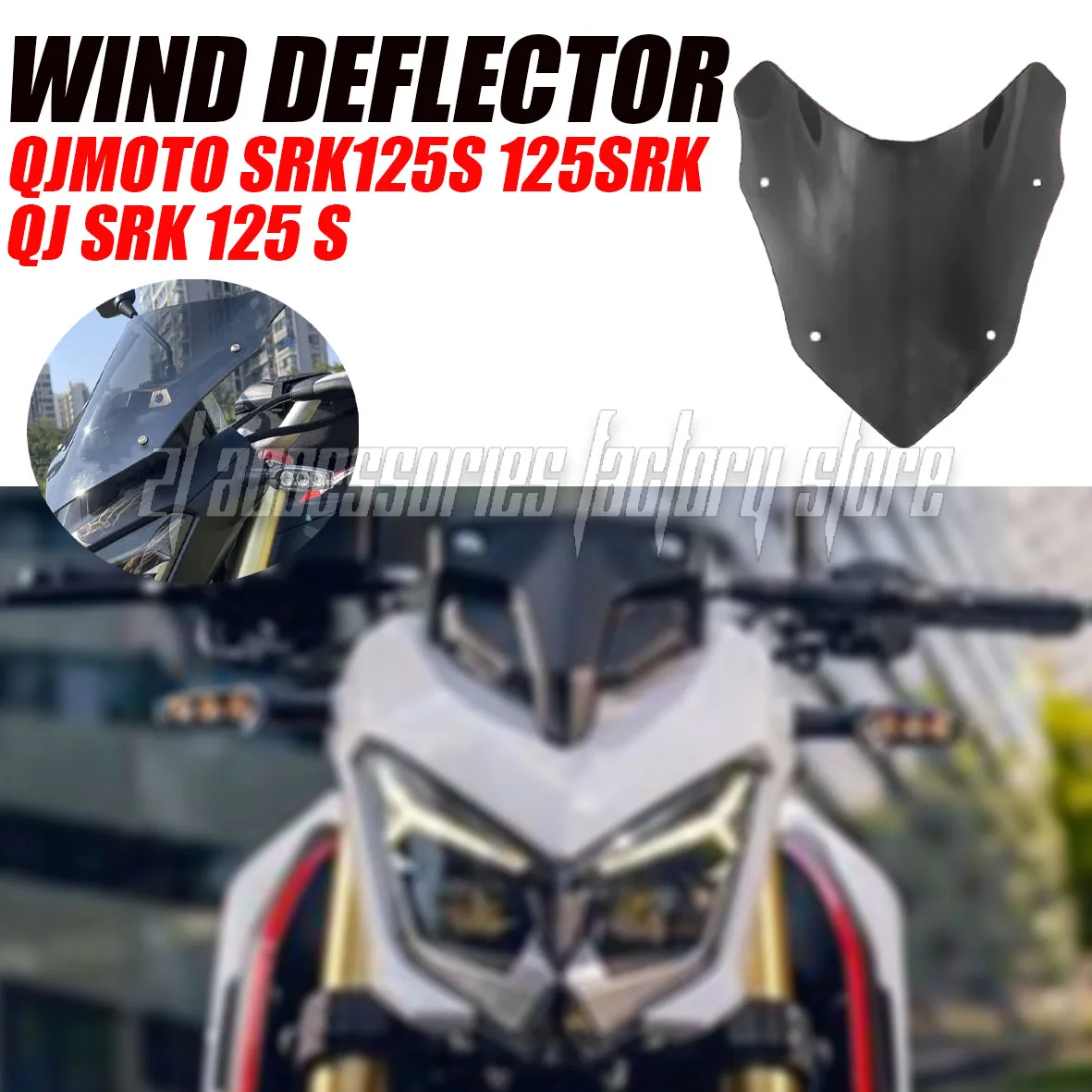 For QJMOTO SRK125S 125SRK QJ SRK 125 S Motorcycle Windscreen Windshield Double Bubble Windshield fairing
For QJMOTO SRK125S 125SRK QJ SRK 125 S Motorcycle Windscreen Windshield Double Bubble Windshield fairing