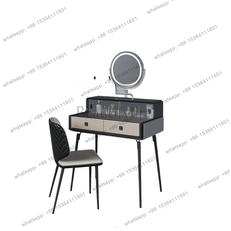 minimalist solid wood dresser small apartment master bedroom light luxury high-end smart lock makeup table
minimalist solid wood dresser small apartment master bedroom light luxury high-end smart lock makeup table