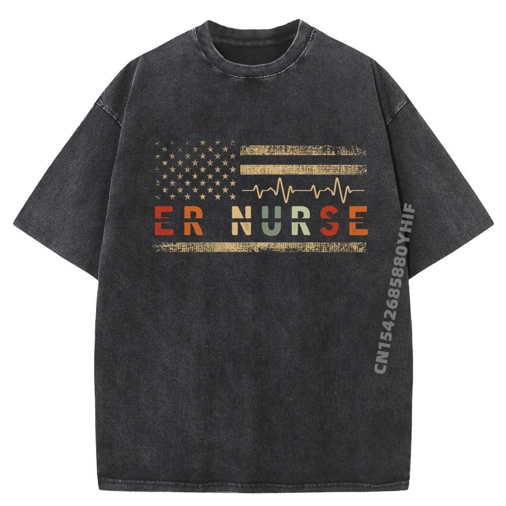 Loose Emergency Room Nurses ER Nurses T-shirt Man Daily Wear Luxury Mens Tees Christmas Retro Washed T Shirts
Loose Emergency Room Nurses ER Nurses T-shirt Man Daily Wear Luxury Mens Tees Christmas Retro Washed T Shirts