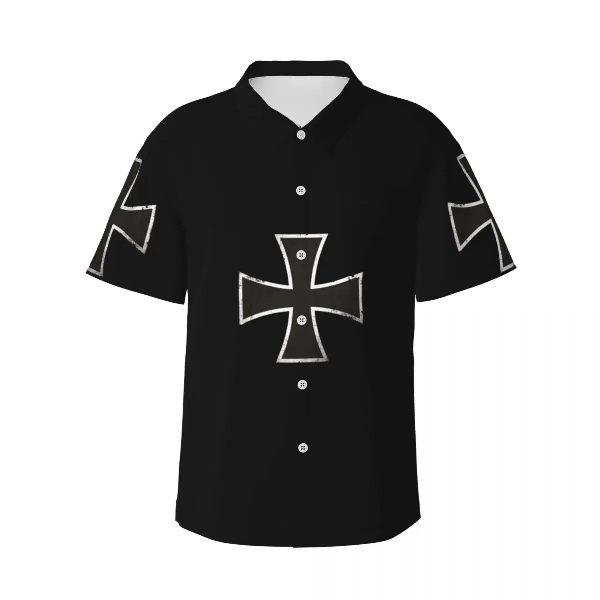 German Iron Cross Men's Shirts Hawaiian Short Sleeve Shirt Casual Button Tops for Summer Beach
German Iron Cross Men's Shirts Hawaiian Short Sleeve Shirt Casual Button Tops for Summer Beach