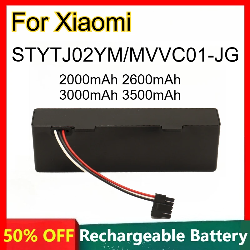 2000mAh 2600mAh 3000mAh 3500mAh Lithium-ion Battery for Xiaomi STYTJ02YM/MVVC01-JG Sweeping Robot Rechargeable Batteries
2000mAh 2600mAh 3000mAh 3500mAh Lithium-ion Battery for Xiaomi STYTJ02YM/MVVC01-JG Sweeping Robot Rechargeable Batteries