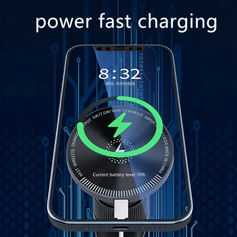 360 Rotation Air Vent Magnetic Wireless Car Charger Mount For iPhone 17 16 15 14 13 12 Pro Max Fast Charging Car Phone Holder
360 Rotation Air Vent Magnetic Wireless Car Charger Mount For iPhone 17 16 15 14 13 12 Pro Max Fast Charging Car Phone Holder