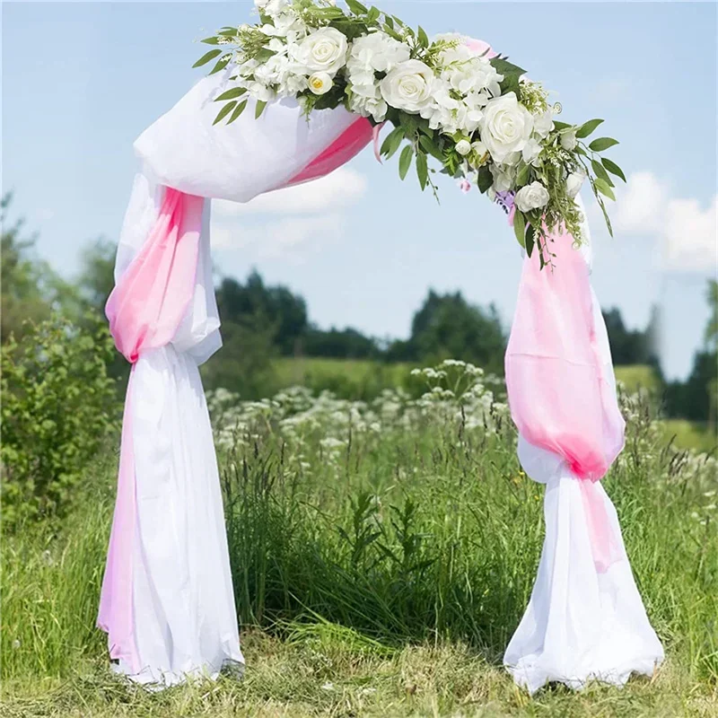 Wedding Arch Flowers Pink Rose Decorative Floral Swags Greenery Arbor Floral Arrangement or Sheer Drapes Wedding Chair Ceremony
Wedding Arch Flowers Pink Rose Decorative Floral Swags Greenery Arbor Floral Arrangement or Sheer Drapes Wedding Chair Ceremony