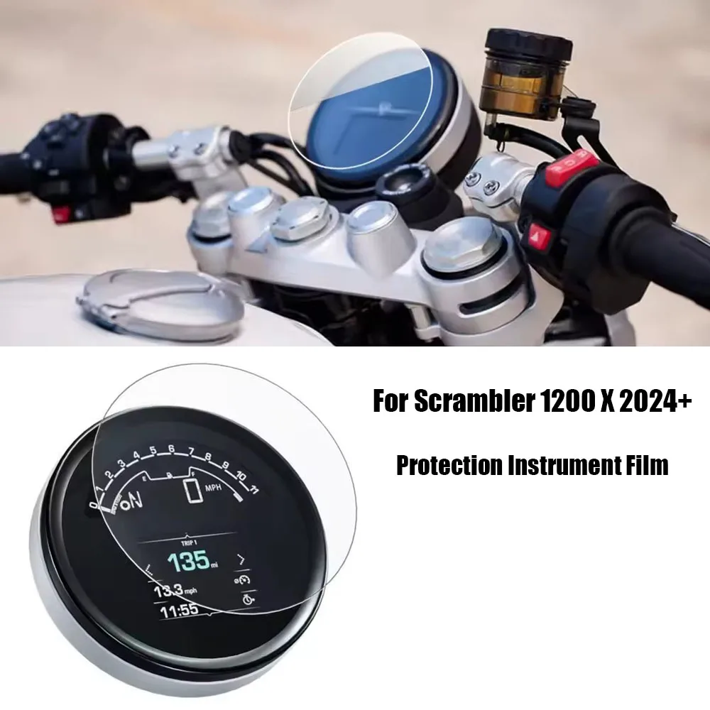 Scrambler 1200 X защитная пленка для инструментов Scrambler 1200X2024 + аксессуары для мотоциклов, экран кластера от царапин, приборная панель
Scrambler 1200 X защитная пленка для инструментов Scrambler 1200X2024 + аксессуары для мотоциклов, экран кластера от царапин, приборная панель