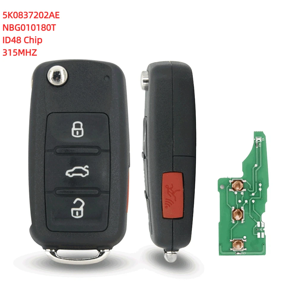 Car Flip Key for VW Bettle CC EOS Golf Jetta Passat Tiguan Touareg 2014 2015 2016 4 Button 5K0837202ae 315Mhz
Car Flip Key for VW Bettle CC EOS Golf Jetta Passat Tiguan Touareg 2014 2015 2016 4 Button 5K0837202ae 315Mhz