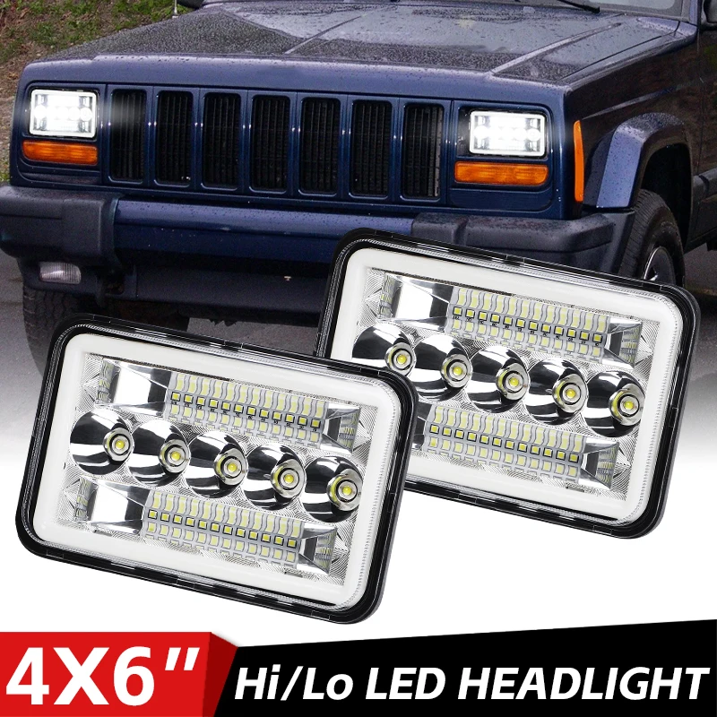 4x6 Inch LED Halo LED Headlight Work Light Replace H4651 H4652 H4656 H4666 H6545 For Ford Chevrolet Peterbilt Kenworth Pontiac
4x6 Inch LED Halo LED Headlight Work Light Replace H4651 H4652 H4656 H4666 H6545 For Ford Chevrolet Peterbilt Kenworth Pontiac
