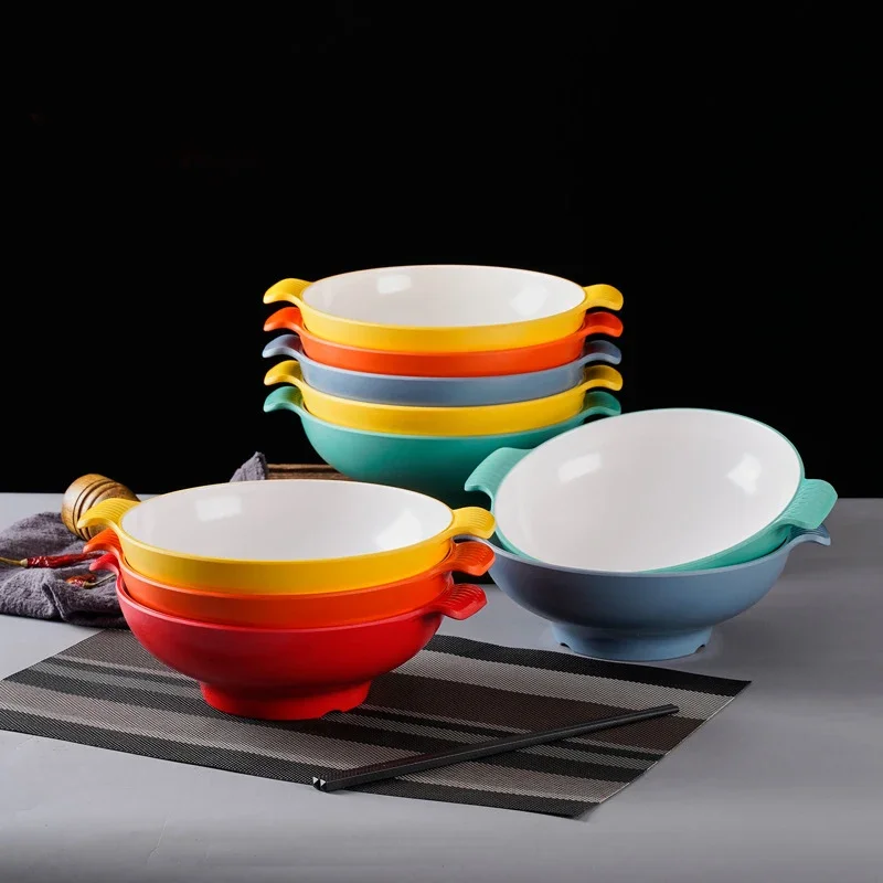 Special Melamine Tableware for Two Ears Commercial Noodle Bowl
Special Melamine Tableware for Two Ears Commercial Noodle Bowl