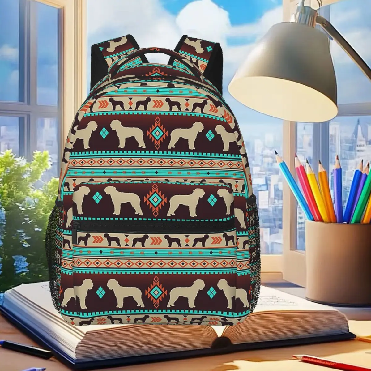 Boho Dogs Lagotto Romagnolo Sunset Backpack Student Boys Girls BookBag Children School Bag Laptop Shoulder Bags for Men Women
Boho Dogs Lagotto Romagnolo Sunset Backpack Student Boys Girls BookBag Children School Bag Laptop Shoulder Bags for Men Women