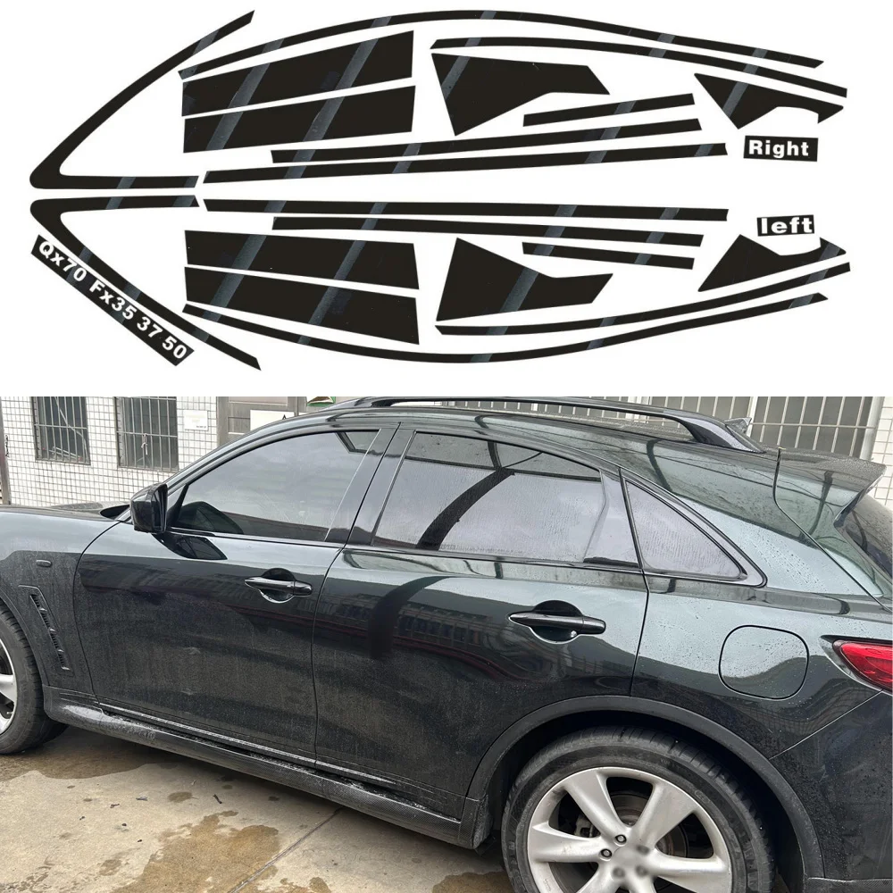 Chrome Delete Blackout Overlay for Infiniti QX70 FX35 FX55 2009-2016 Window Trim Glossy Black Sticker
Chrome Delete Blackout Overlay for Infiniti QX70 FX35 FX55 2009-2016 Window Trim Glossy Black Sticker