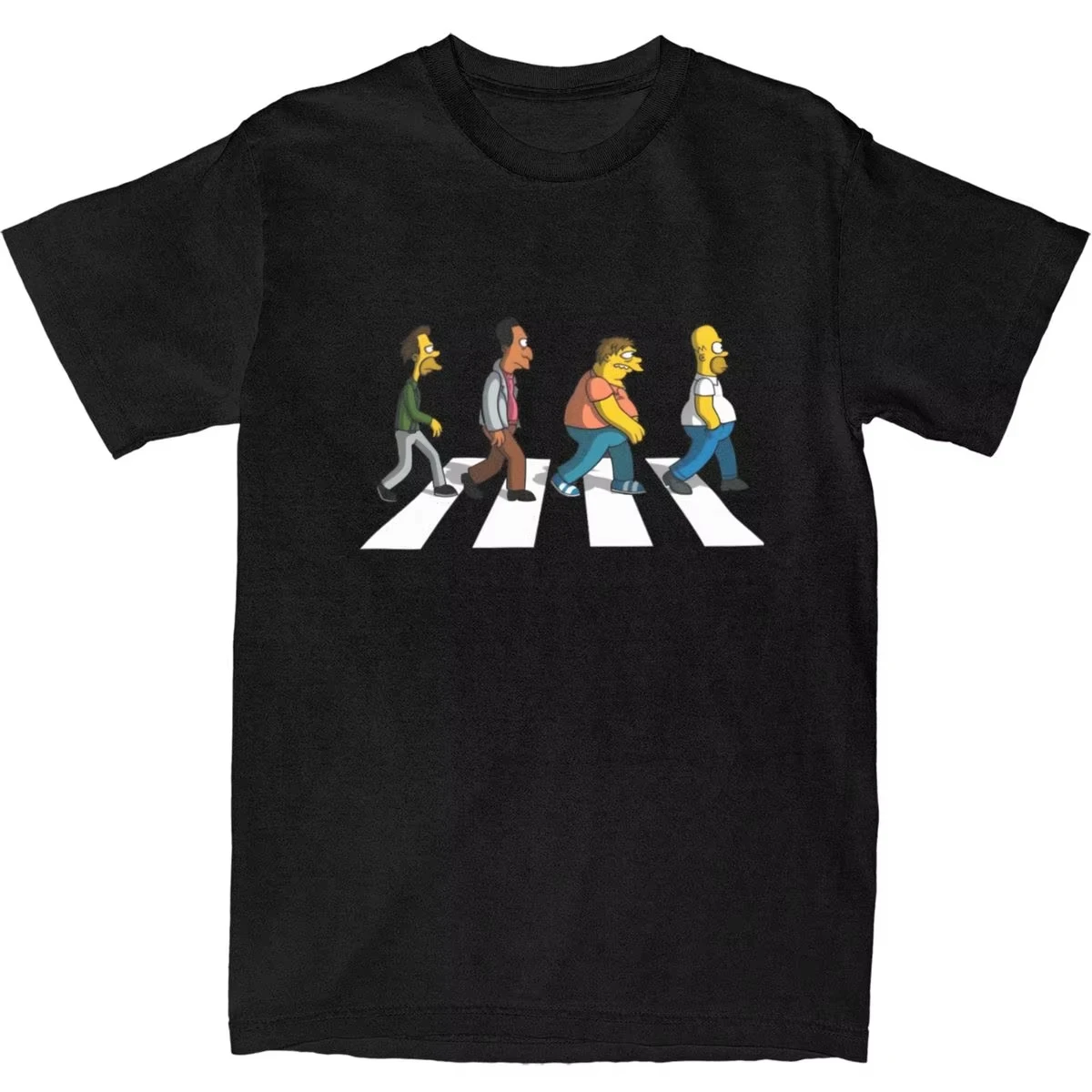 The Simpsons Abbey Road Parody T-Shirt, Homer & Springfield Characters Crossing Print,Casual Tee for Cartoon & Classic Rock Fans
The Simpsons Abbey Road Parody T-Shirt, Homer & Springfield Characters Crossing Print,Casual Tee for Cartoon & Classic Rock Fans