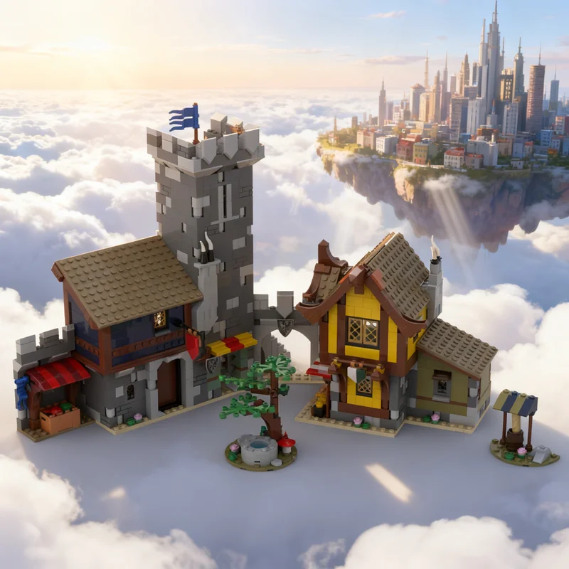 1234pcs MOC Medieval Town Square Creator Model Building Blocks Creative Display Gift Collectible Decor Kids Premium Adult Desk
1234pcs MOC Medieval Town Square Creator Model Building Blocks Creative Display Gift Collectible Decor Kids Premium Adult Desk