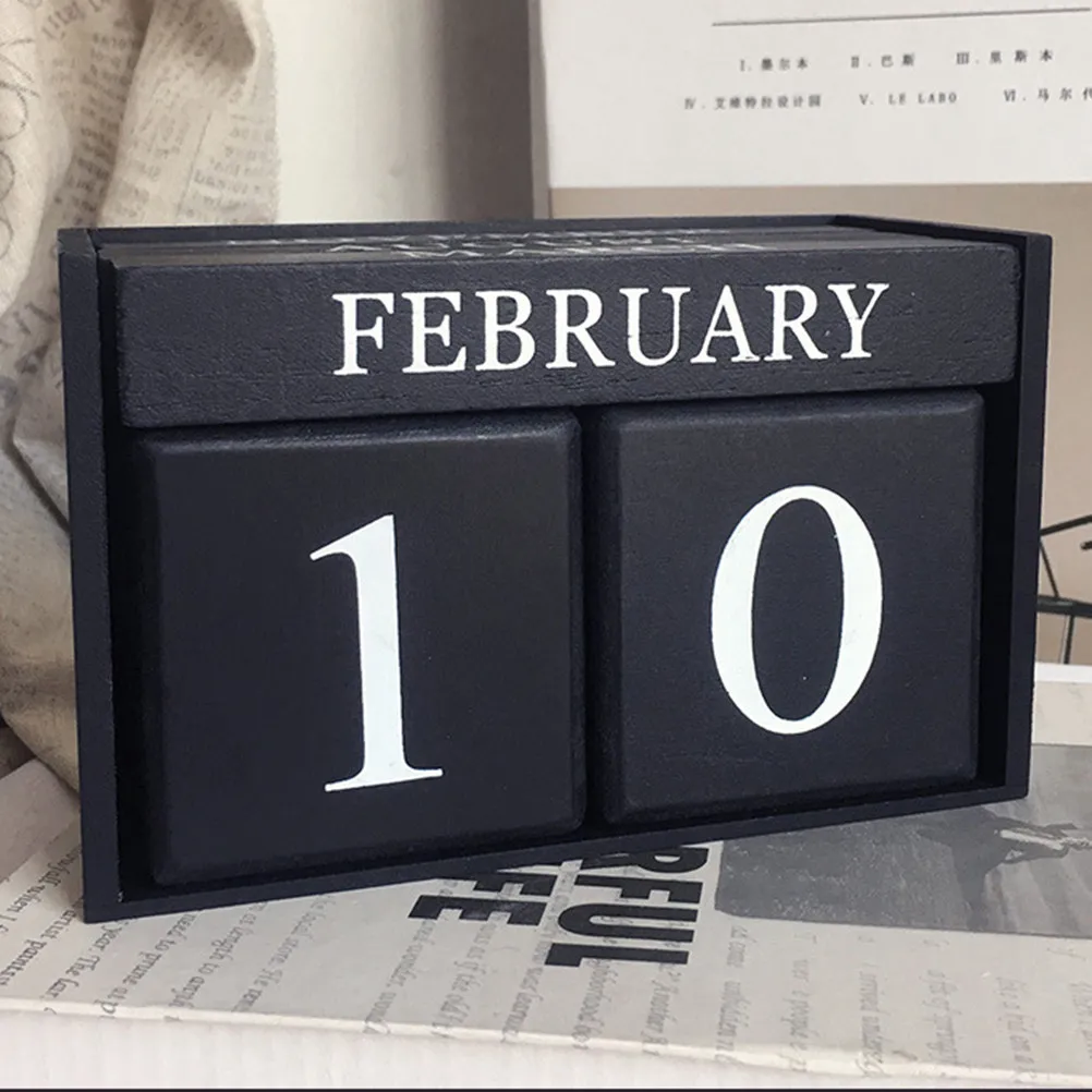 Wooden Calendar Dark Blocks Perpetual Manual Date Display for Home Office Desk Decoration Never Ending Classic Design
Wooden Calendar Dark Blocks Perpetual Manual Date Display for Home Office Desk Decoration Never Ending Classic Design