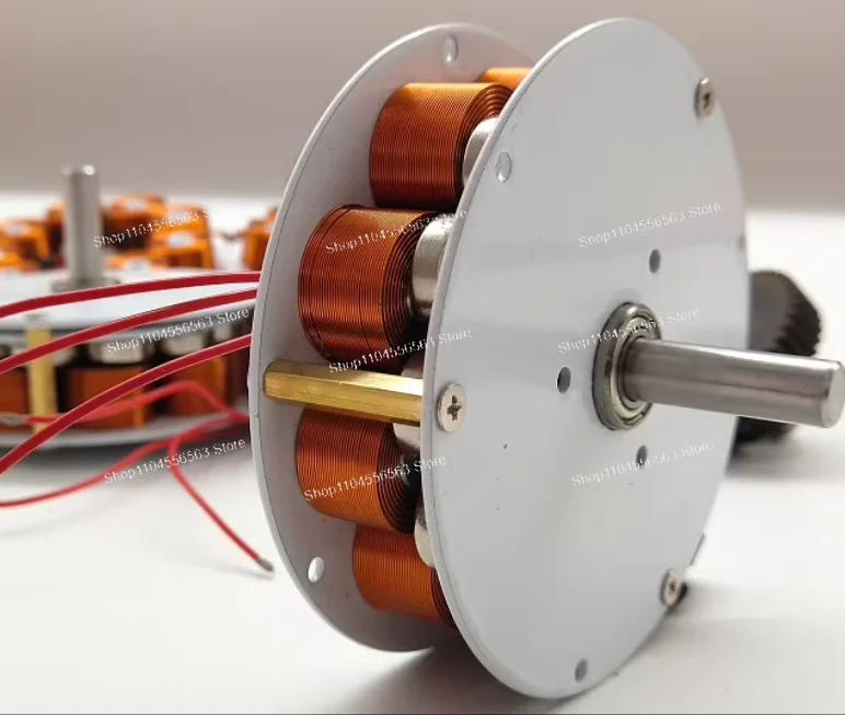 50W-60W 100-650rpm Miniature Disc Generator Iron Core High Magnetic Multi-Pole Low Speed 3 Phase AC Alternator
50W-60W 100-650rpm Miniature Disc Generator Iron Core High Magnetic Multi-Pole Low Speed 3 Phase AC Alternator