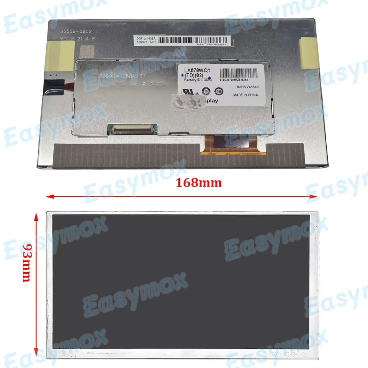 LA070WQ1(TD)(02) LA070WQ1(TD)(01) 7" inch LCD Display for Mercedes Benz Car Radio GPS Navigation Screen Replacement
LA070WQ1(TD)(02) LA070WQ1(TD)(01) 7" inch LCD Display for Mercedes Benz Car Radio GPS Navigation Screen Replacement