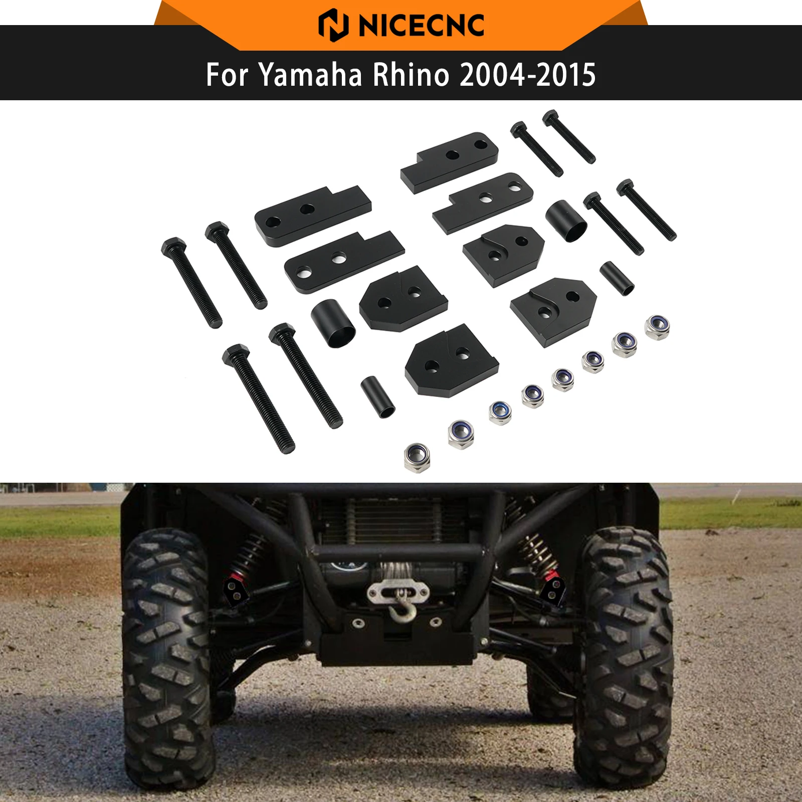 NiceCNC For Yamaha Rhino 450 660 700 2004-2010 2008-2015 UTV Car Lift Kit Raiser Aluminum Accessories Installs Easily
NiceCNC For Yamaha Rhino 450 660 700 2004-2010 2008-2015 UTV Car Lift Kit Raiser Aluminum Accessories Installs Easily
