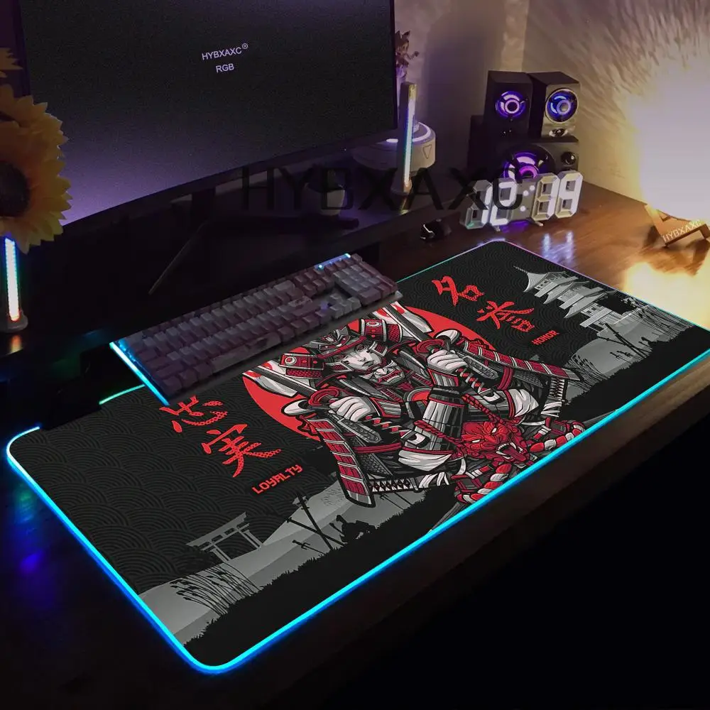 Japanese samurai style anime Mouse Pad RGB Gaming Mouse Pad Desk Mat HD Gamer Large LED Light XXL MousePads PC Computer Carpet
Japanese samurai style anime Mouse Pad RGB Gaming Mouse Pad Desk Mat HD Gamer Large LED Light XXL MousePads PC Computer Carpet