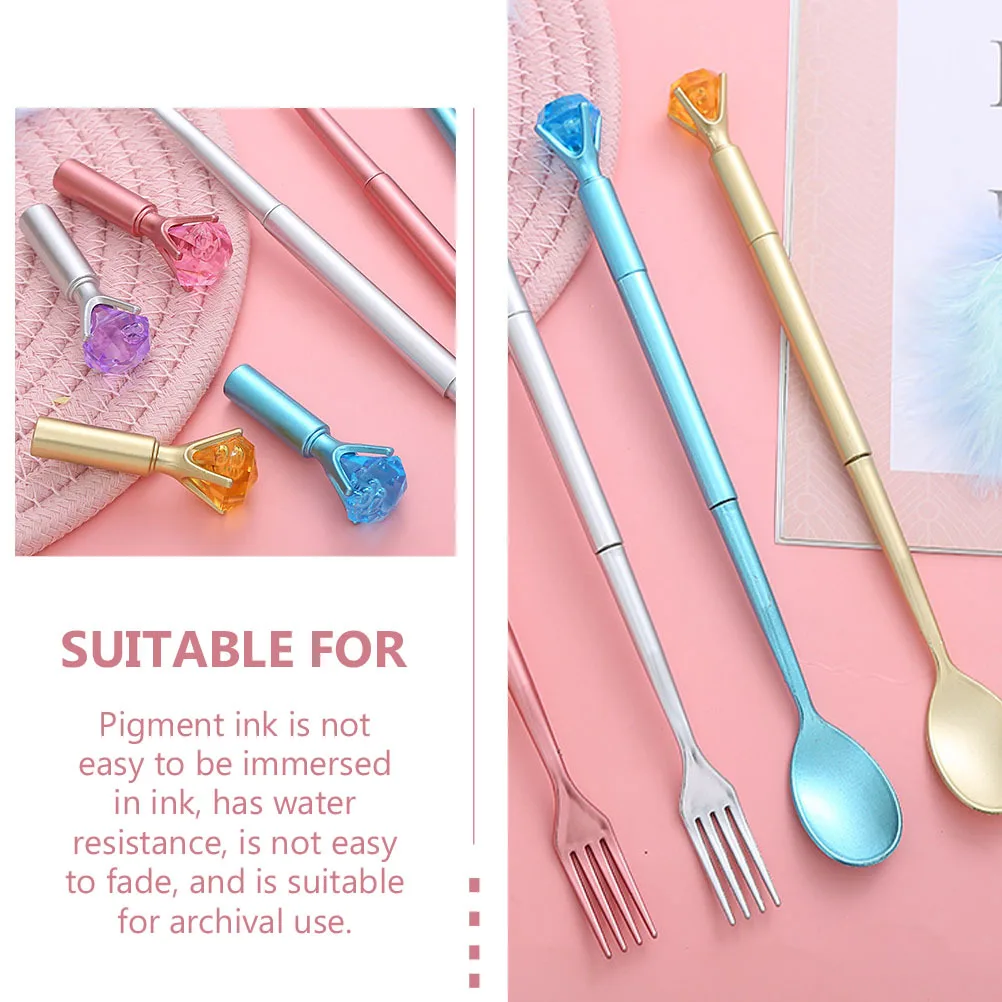 12Pcs Stylish Diamond Tableware Gel Pens Smooth Writing Pens for Study Office Students Creative Multipurpose Stationery
12Pcs Stylish Diamond Tableware Gel Pens Smooth Writing Pens for Study Office Students Creative Multipurpose Stationery