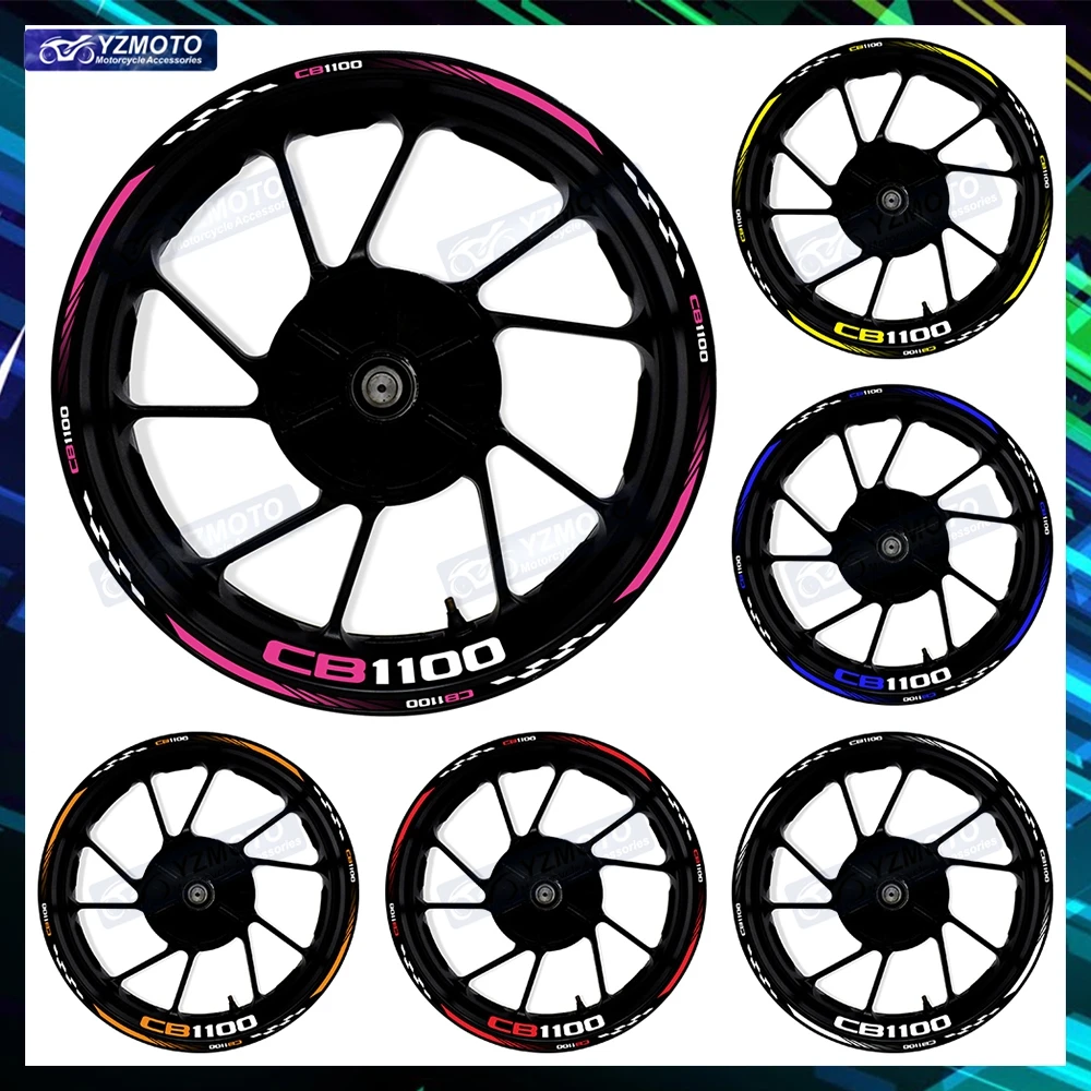 For Honda CB1100 Motorcycle 17 Inch Racing Front And Rear Wheel Hub Sticker Decal Waterproof Reflective Decorative Rim Stickers
For Honda CB1100 Motorcycle 17 Inch Racing Front And Rear Wheel Hub Sticker Decal Waterproof Reflective Decorative Rim Stickers
