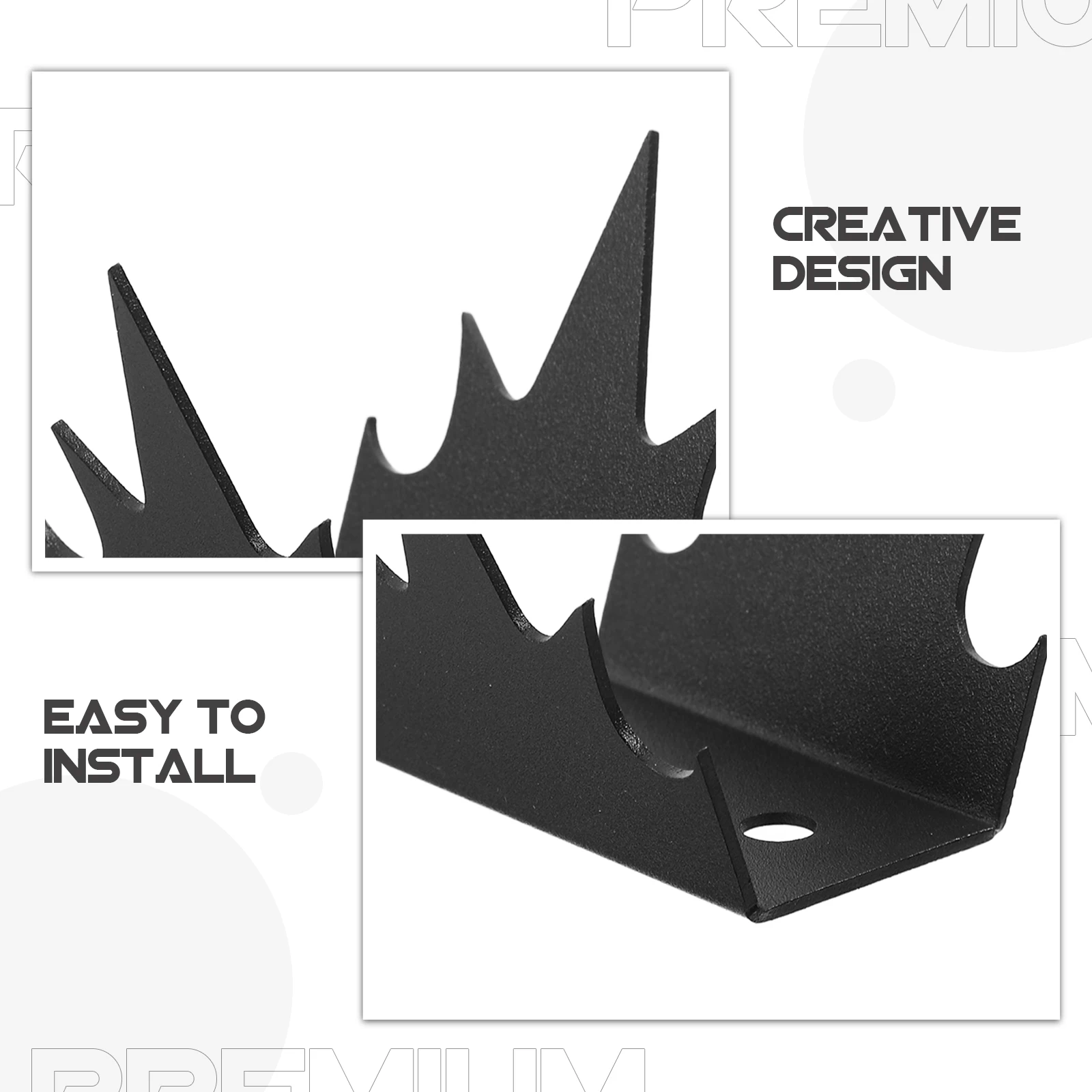 1 set Security Anti-climb Metal Anti Climb Spikes Wall Safe Spike Deterrent Garden Balcony Black Sturdy Gate Protection
1 set Security Anti-climb Metal Anti Climb Spikes Wall Safe Spike Deterrent Garden Balcony Black Sturdy Gate Protection