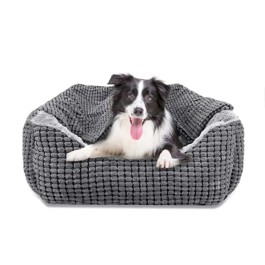 Dog Beds for Large Medium Small Dogs, Rectangle Cave Hooded Blanket Puppy Bed, Luxury AntiAnxiety Orthopedic Cat Beds for Indoor
Dog Beds for Large Medium Small Dogs, Rectangle Cave Hooded Blanket Puppy Bed, Luxury AntiAnxiety Orthopedic Cat Beds for Indoor