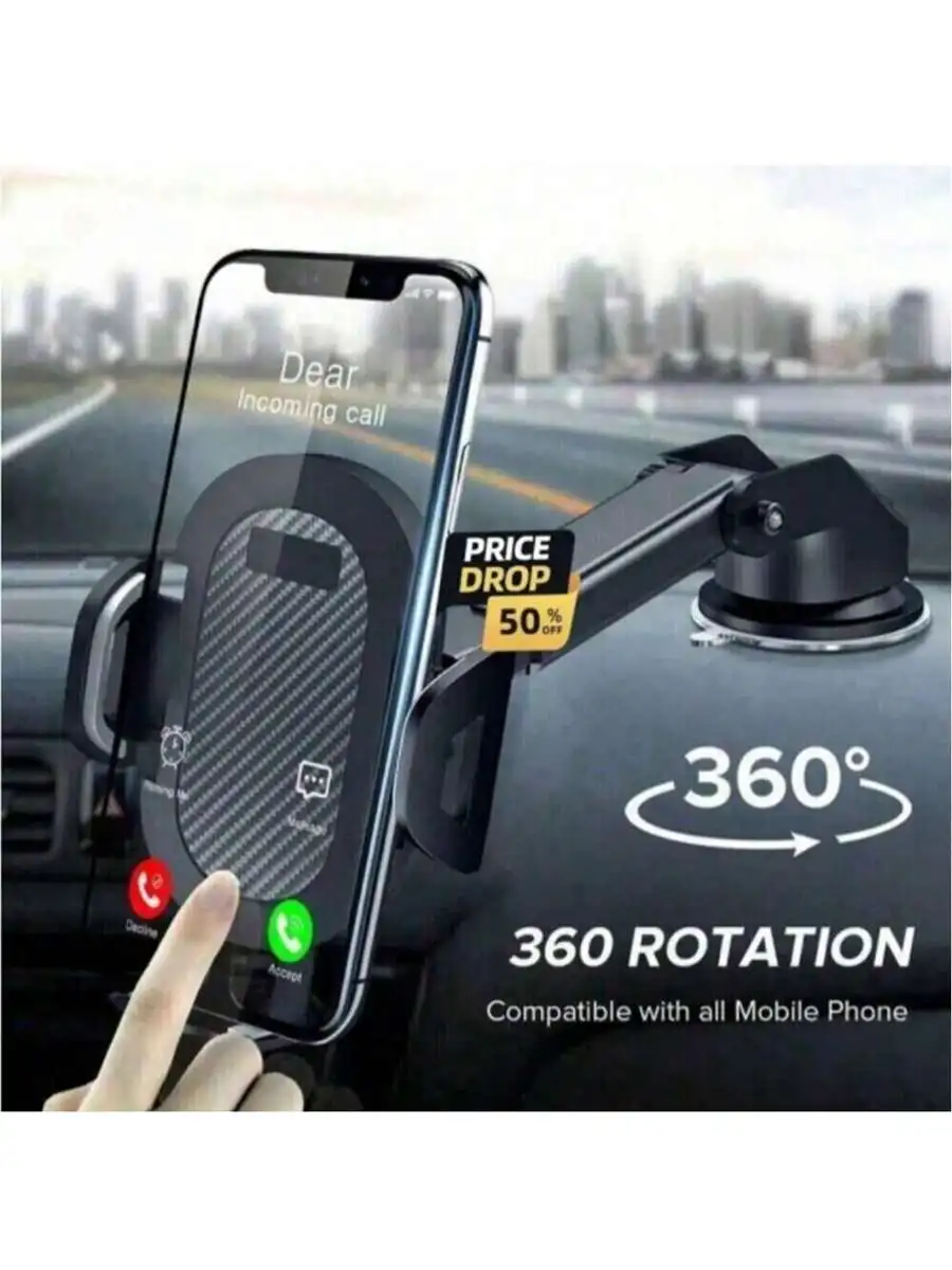 Universal 360 Degree Car Phone Holder Windshield Mount For Smartphone
Universal 360 Degree Car Phone Holder Windshield Mount For Smartphone