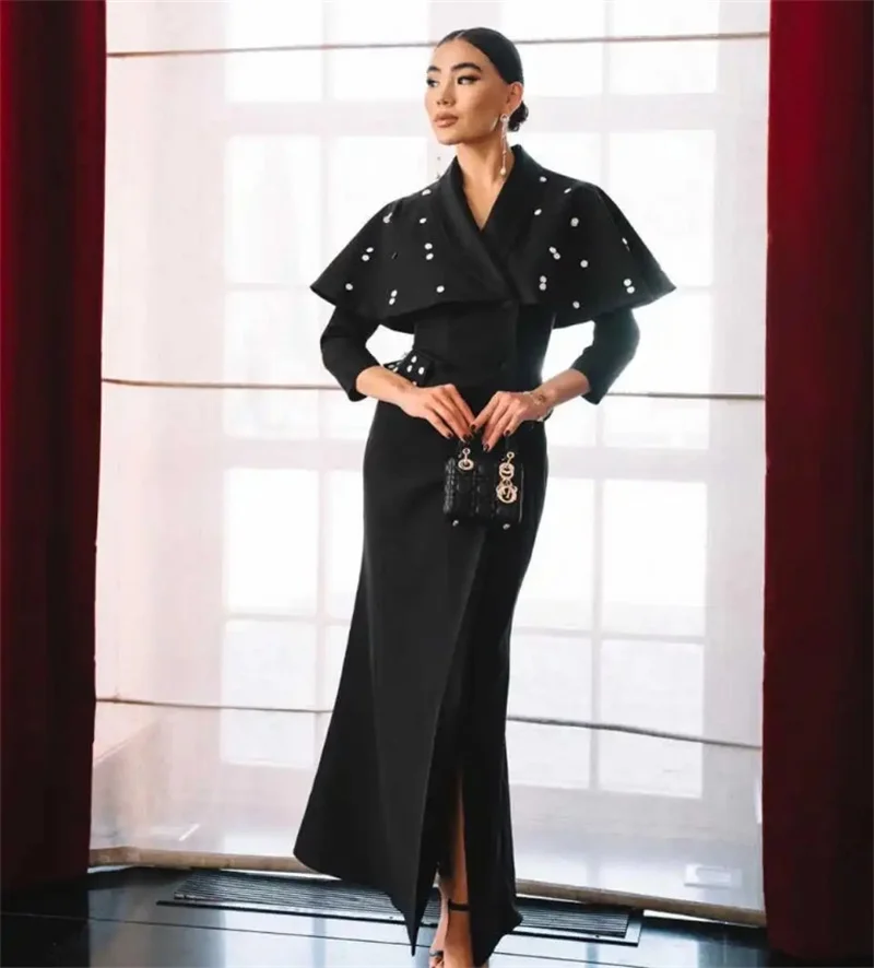 Black Wrap Women Suit Skirt 1 Piece Long Blazer Prom Dress Business Formal Office Lady Jacket Wedding Coat Customized Outfit
Black Wrap Women Suit Skirt 1 Piece Long Blazer Prom Dress Business Formal Office Lady Jacket Wedding Coat Customized Outfit