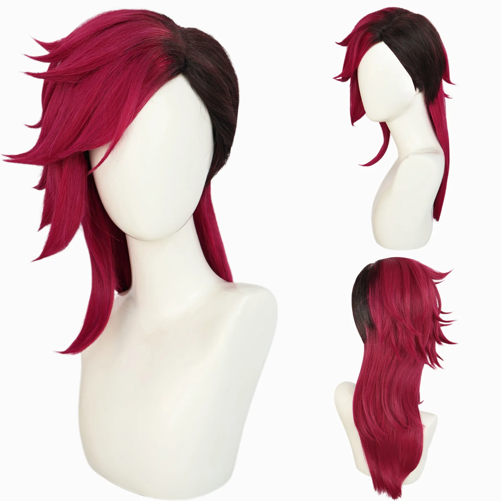 The Piltover Enforcer Vi Cosplay Wig Red Black Mixed Color Heat Resistant Synthetic Hair Halloween Role Play Party Prop
The Piltover Enforcer Vi Cosplay Wig Red Black Mixed Color Heat Resistant Synthetic Hair Halloween Role Play Party Prop