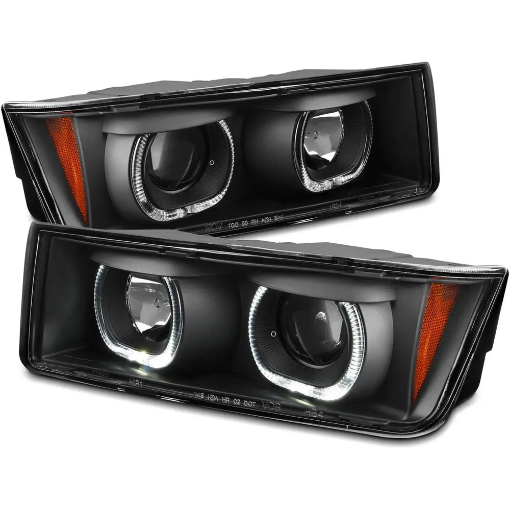 - For 2002-2006 Chevy Avalanche Dual LED Ring/DRL/High Low Beam Projector Headlights Black Housing
- For 2002-2006 Chevy Avalanche Dual LED Ring/DRL/High Low Beam Projector Headlights Black Housing