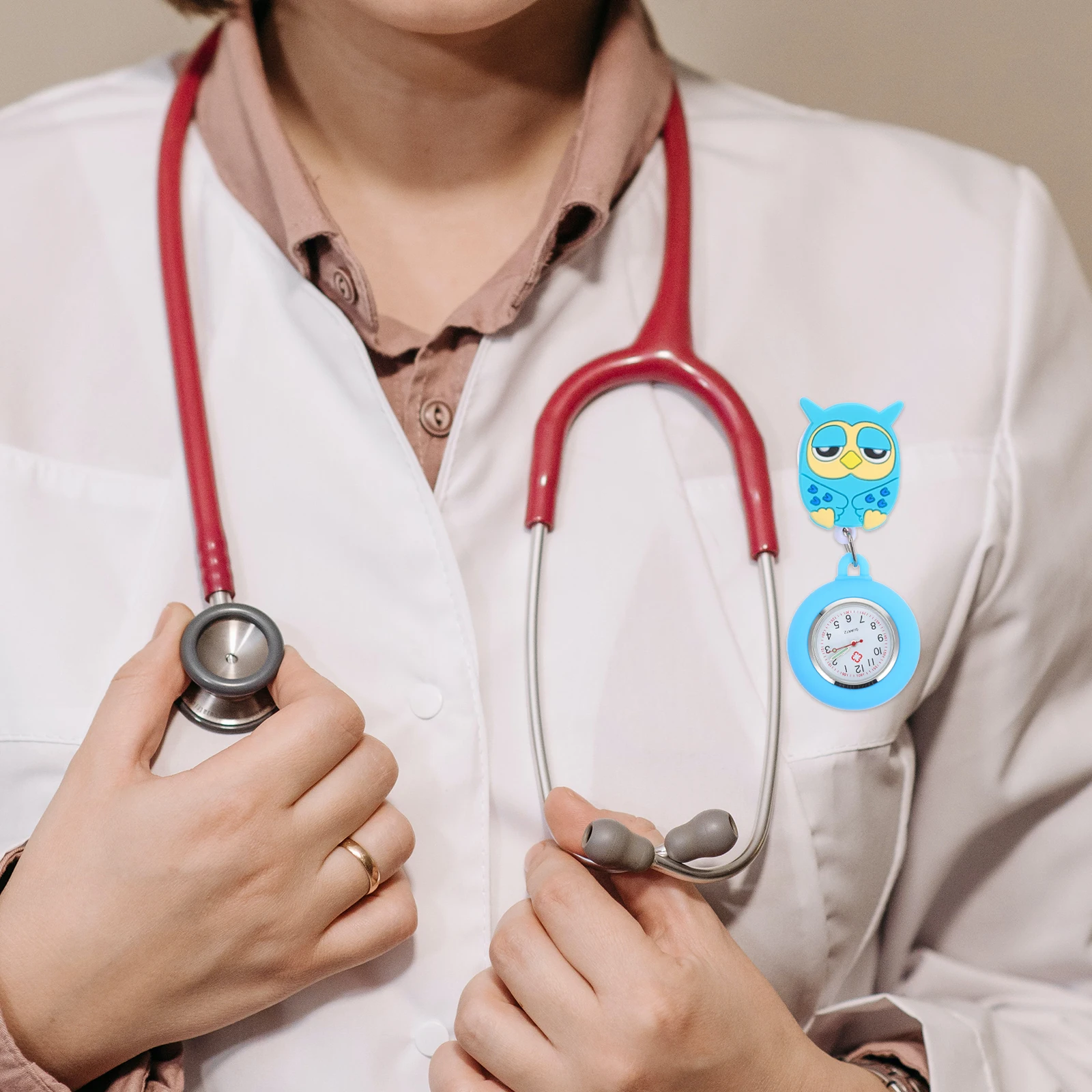 Cute Owl Nurse Pocket Watch Soft Rubber Quartz Movement Stretchable Silicone Watches for Doctors Nurses Medical Gifts 
Cute Owl Nurse Pocket Watch Soft Rubber Quartz Movement Stretchable Silicone Watches for Doctors Nurses Medical Gifts