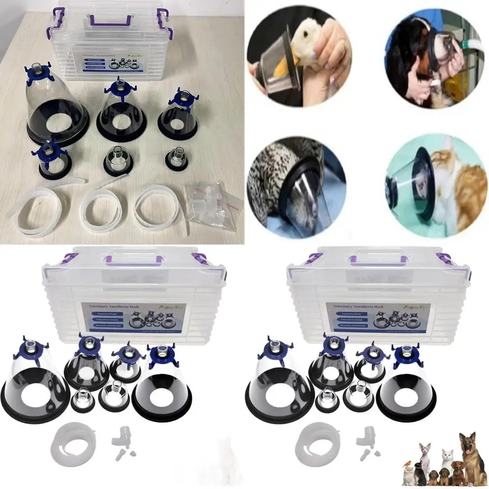 Universal Anesthesia Mask Set for Dogs, Cats, Birds & Pets - 6 Sizes, Easy Clean & Storage Box
Universal Anesthesia Mask Set for Dogs, Cats, Birds & Pets - 6 Sizes, Easy Clean & Storage Box
